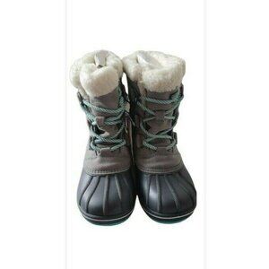 Girls Winter Boots Cat & Jack White Snow Thermolite Waterproof NEW Vario…